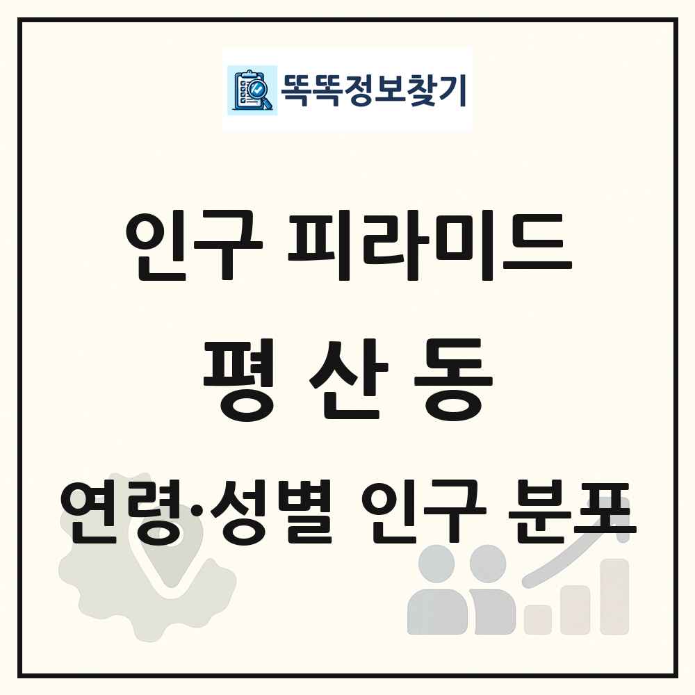 평산동 인구 피라미드 링크 그림